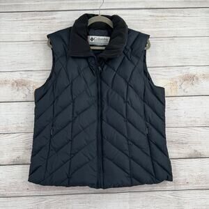 Vintage Y2K Columbia Vertex Down Quilted Vest Mens Large Black